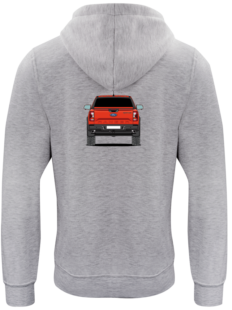 SUDADERA FORD RAPTOR NARANJA CODE