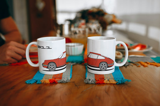 PORSCHE 911 RED MUG
