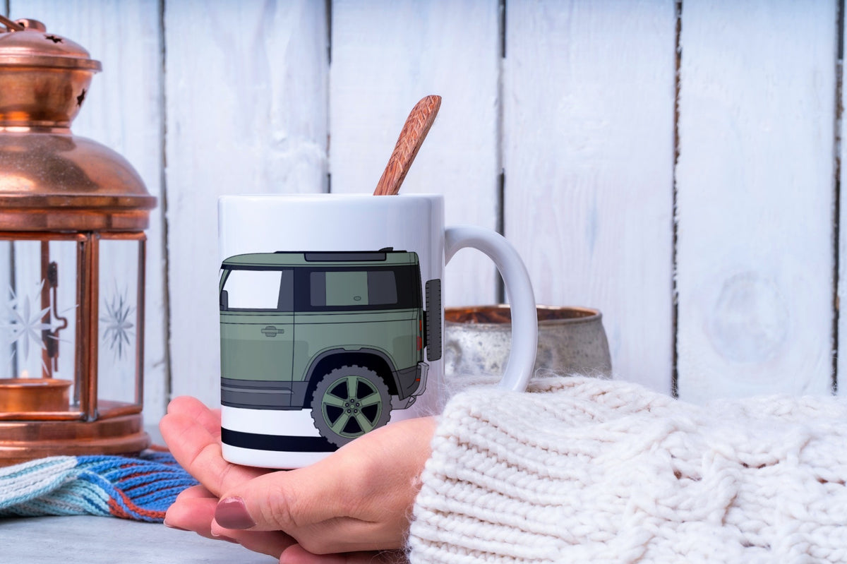 LAND ROVER DEFENDER 75 ANNIVERSARY MUG
